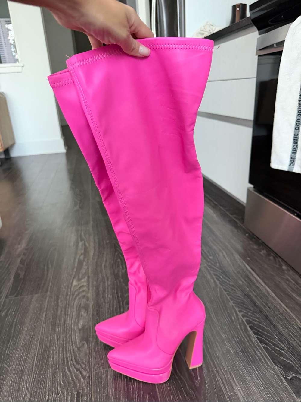 Bratz Pink Over-the-Knee Platform Boots